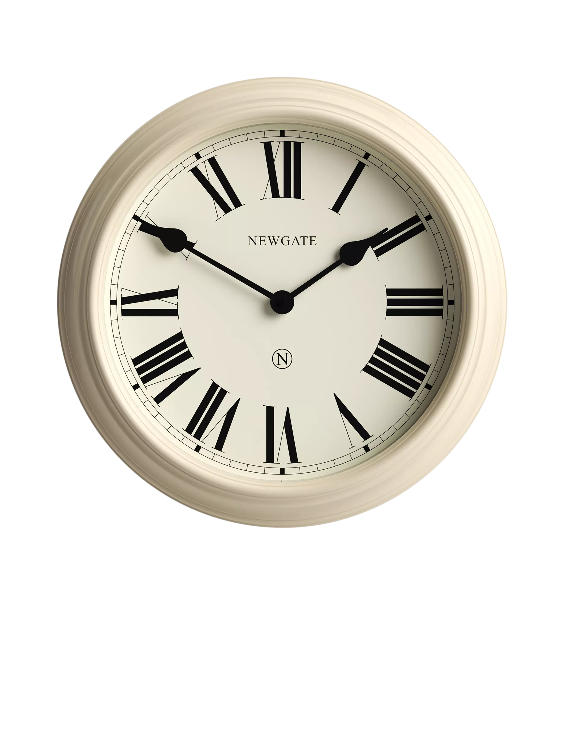 Newgate Clocks Notting Hill wall clock cream 44.5cm, imported from the UK