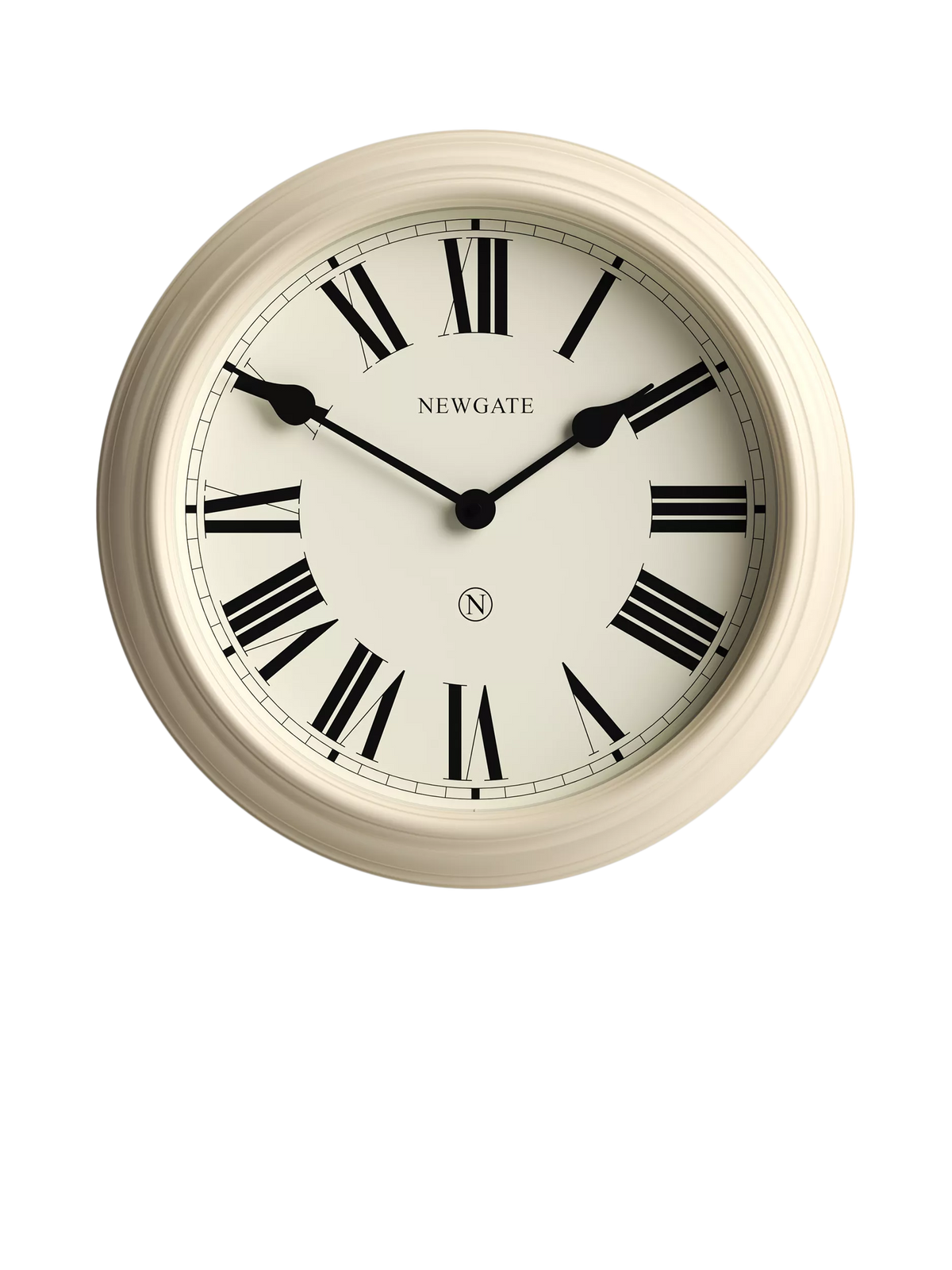 Newgate Clocks Notting Hill wall clock cream 44.5cm, imported from the UK