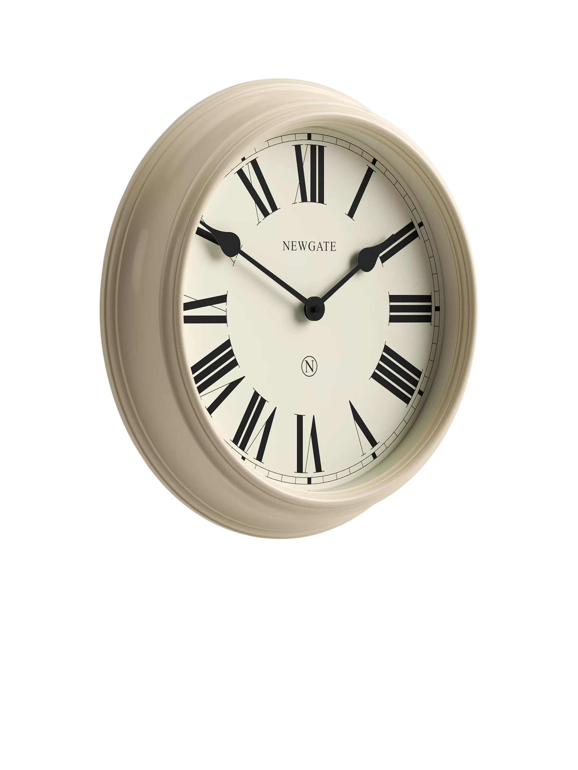 Newgate Clocks Notting Hill wall clock cream 44.5cm, imported from the UK