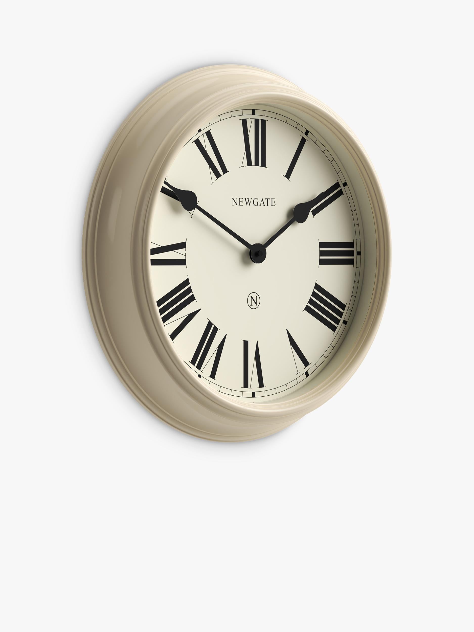Newgate Clocks Notting Hill wall clock cream 44.5cm, imported from the UK
