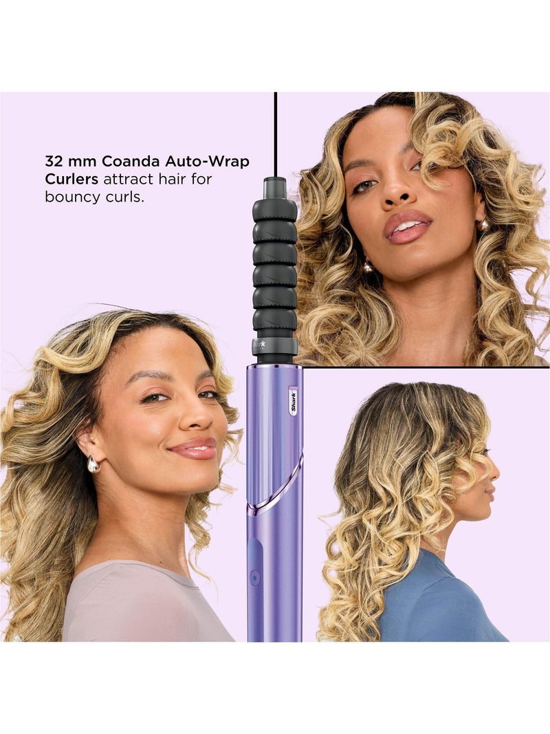 Shark FlexStyle 4-in-1 styling wand Orchid Sunrise, imported from the UK