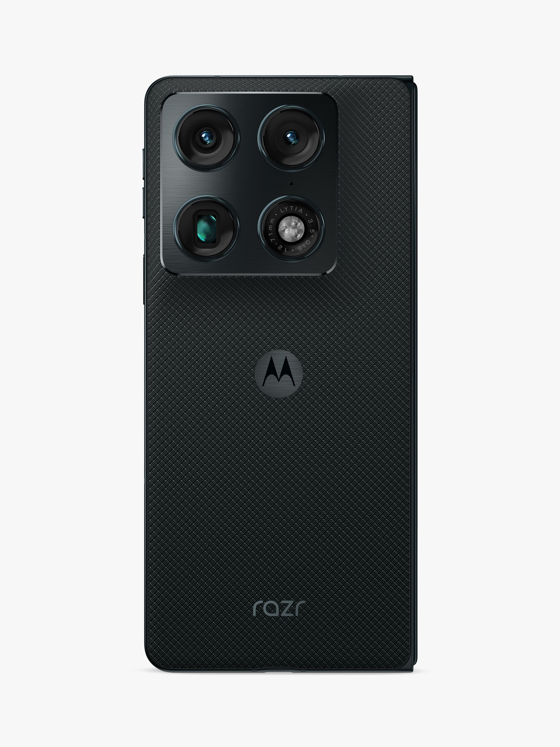 Motorola Razr Fold foldable smartphone in Blackend Blue - British product