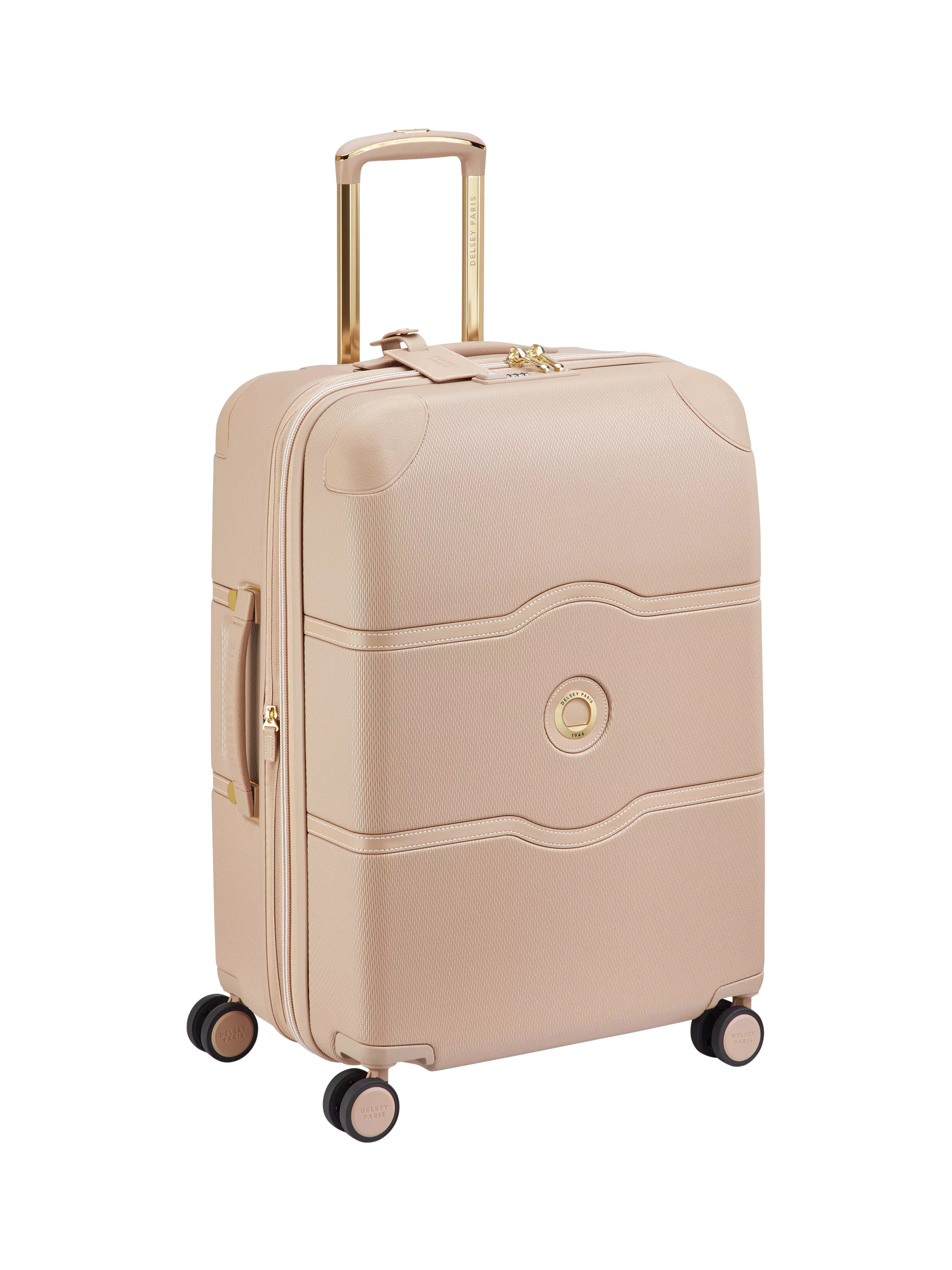 DELSEY Chatelet Air 2.0 suitcase 66cm Beige Rose - British product