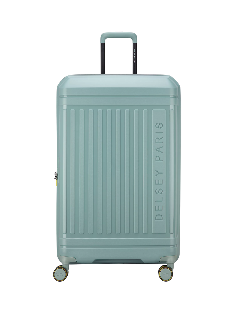 DELSEY Lutece 4-Wheel 81cm Expandable Large Suitcase, Sage Green
