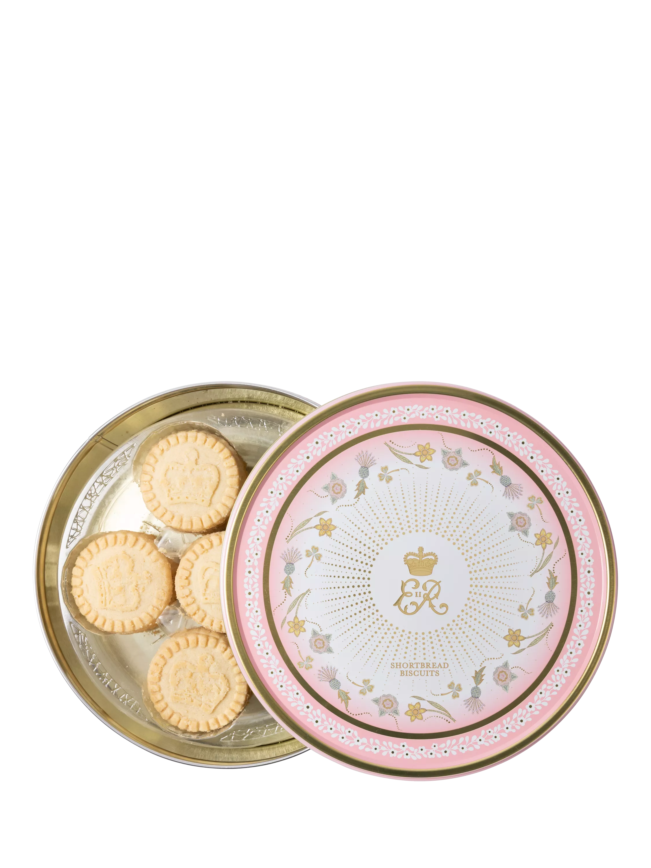 Royal Collection commemorative shortbread tin 375g (British brand)