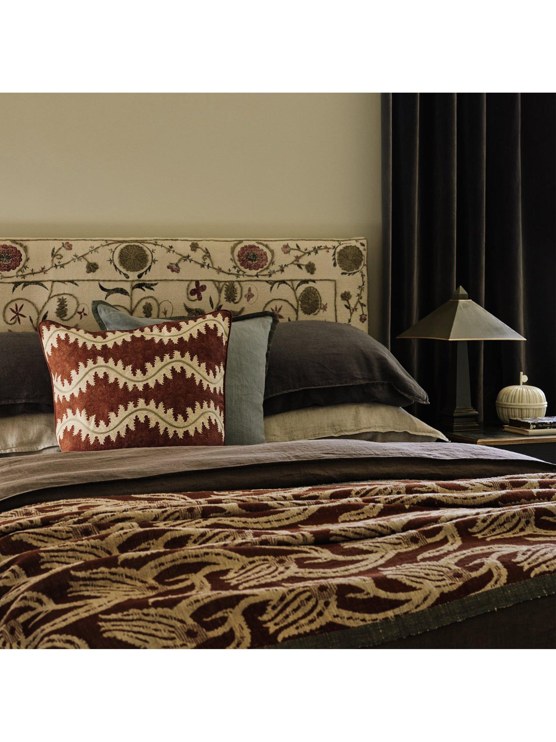 OKA cushion sage 51x51cm, imported from the UK