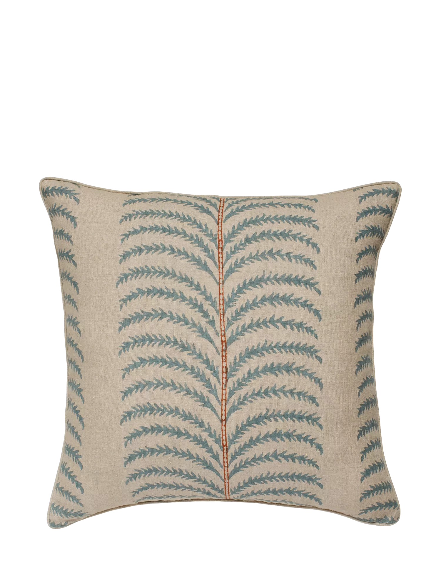 OKA Areca Cushion, Dirty Orange
