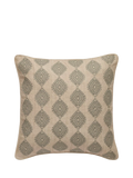 OKA Carthew Embroidered Cushion, Celadon