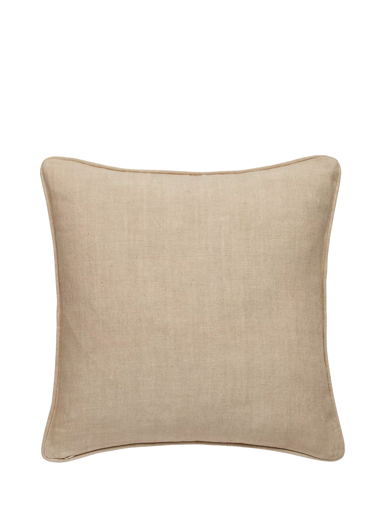 OKA Carthew embroidered cushion 51x51cm linen, UK version