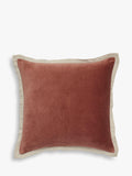 OKA Isla cushion velvet and linen 51x51cm (British brand)
