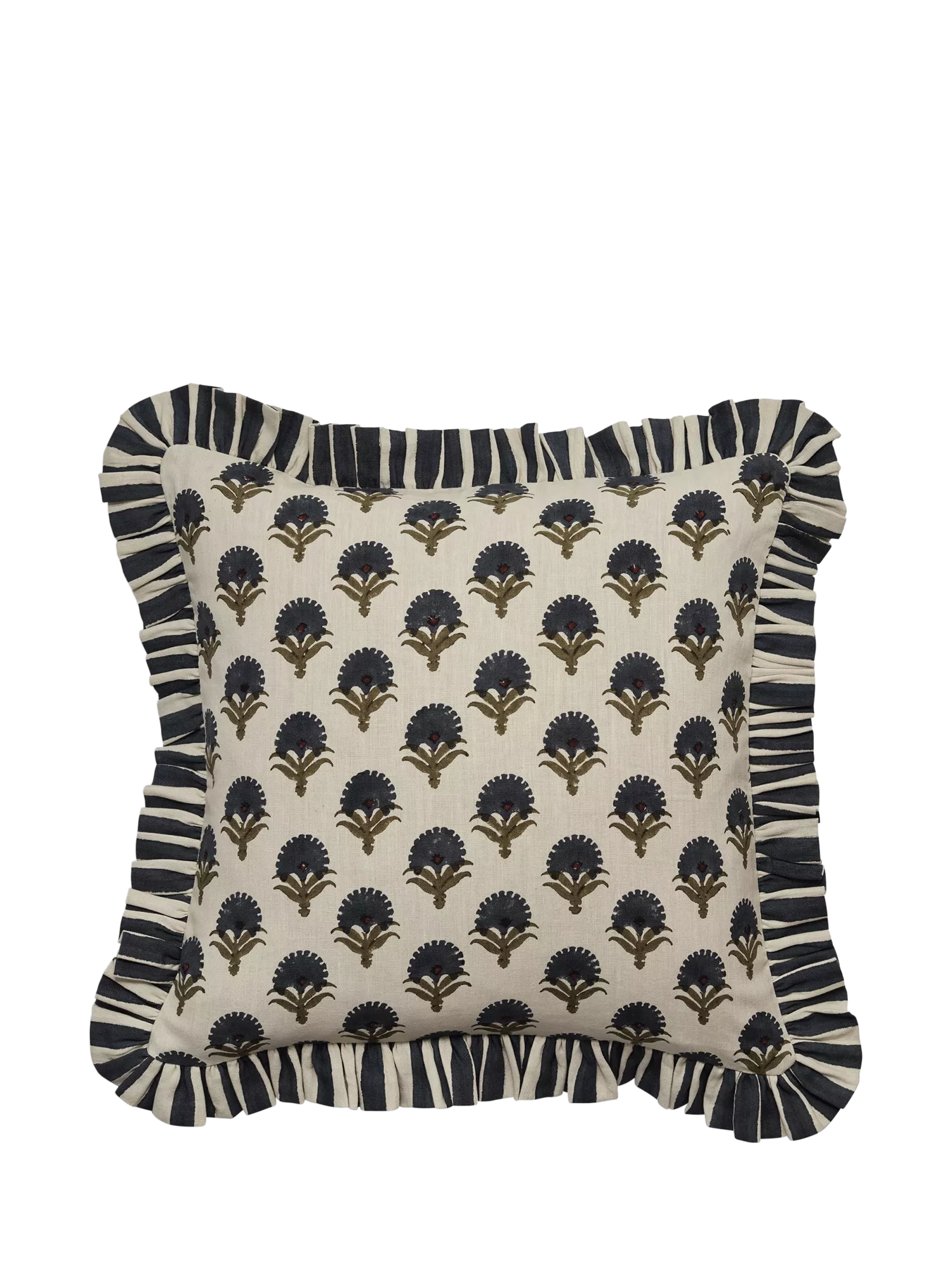 OKA Latkan cushion with flower print 51x51cm, UK version