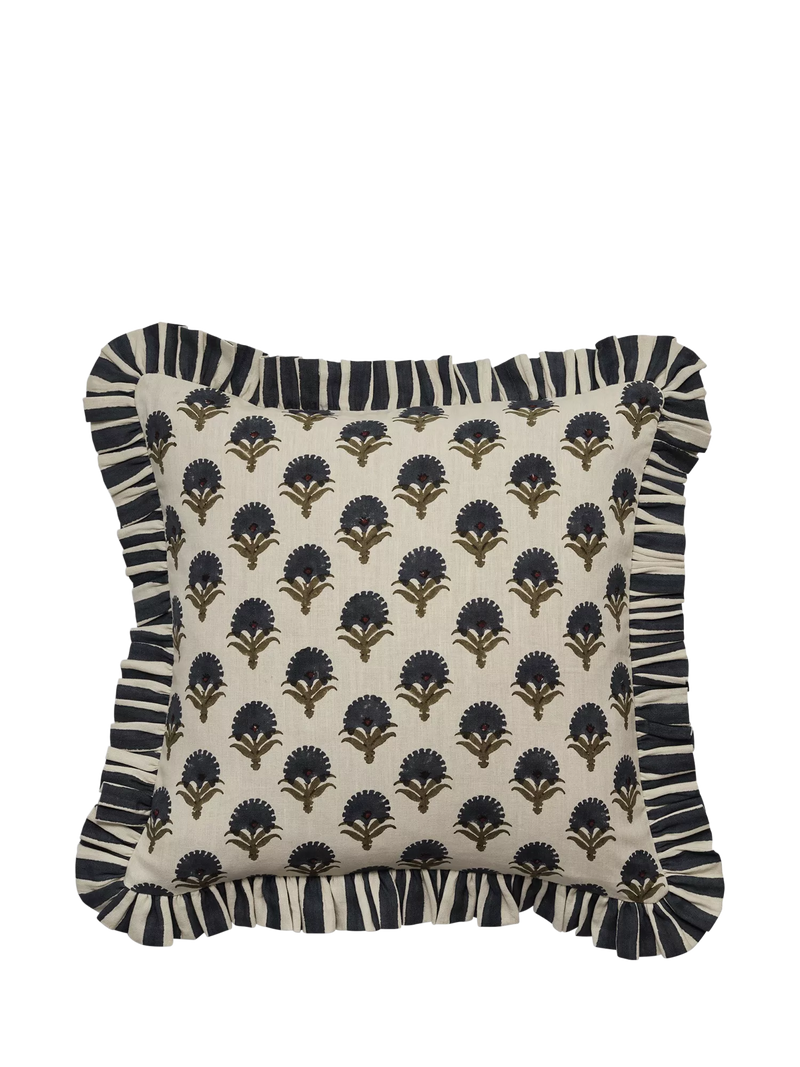 OKA Latkan cushion with flower print 51x51cm, UK version