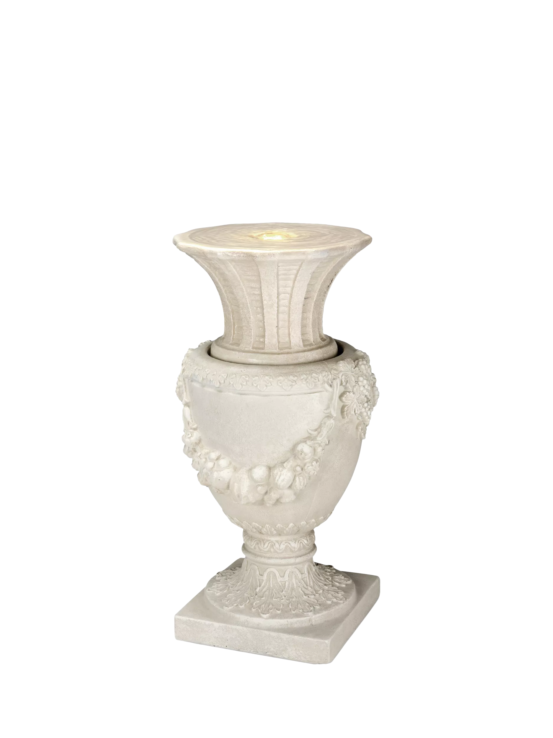Kaemingk Geneve vase stone effect LED water feature - British product