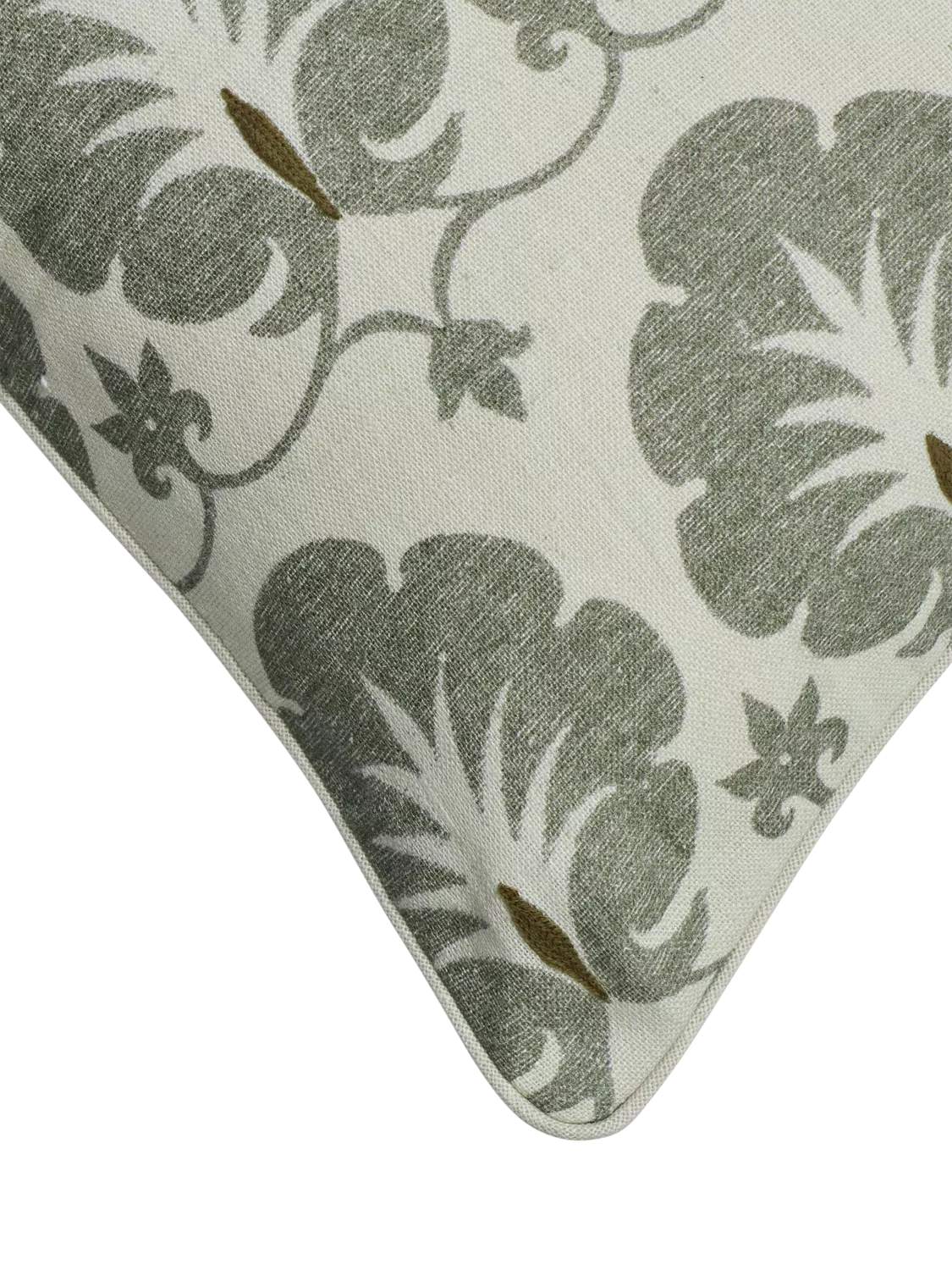 OKA Samamit Dune Green cushion 51x51cm, imported from the UK