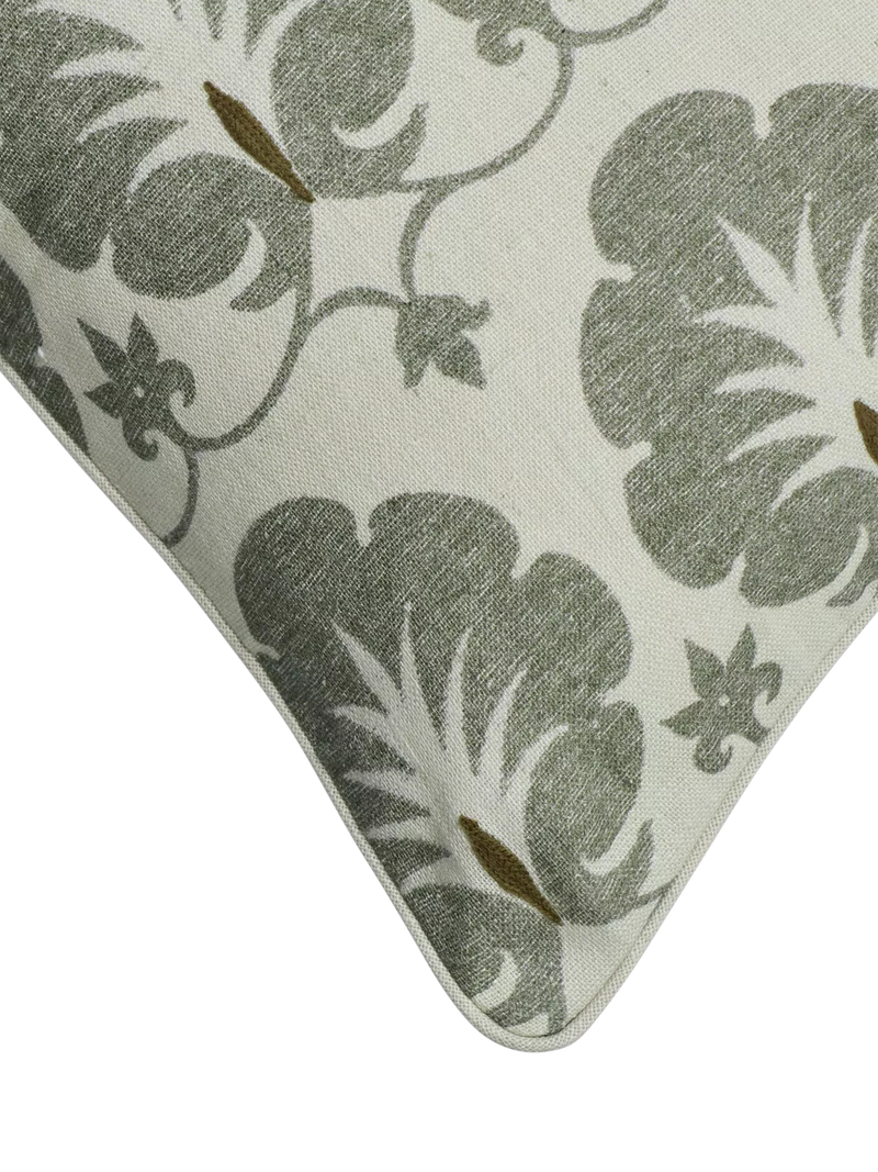 OKA Samamit Dune Green cushion 51x51cm, imported from the UK