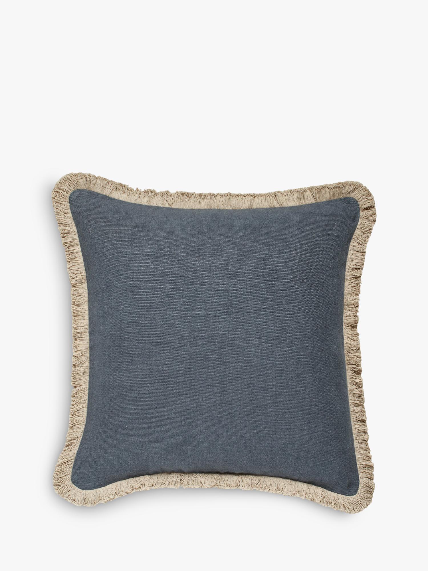 OKA stonewashed linen cushion 51x51cm, imported from the UK