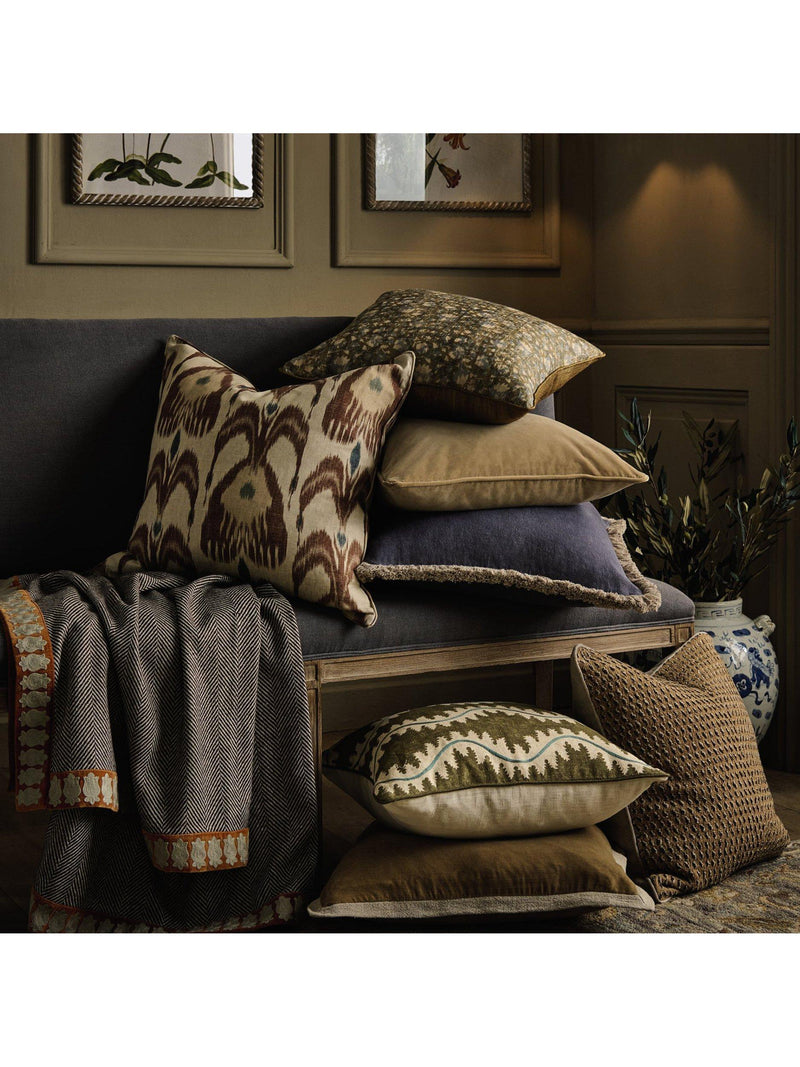 OKA stonewashed linen cushion 51x51cm, imported from the UK