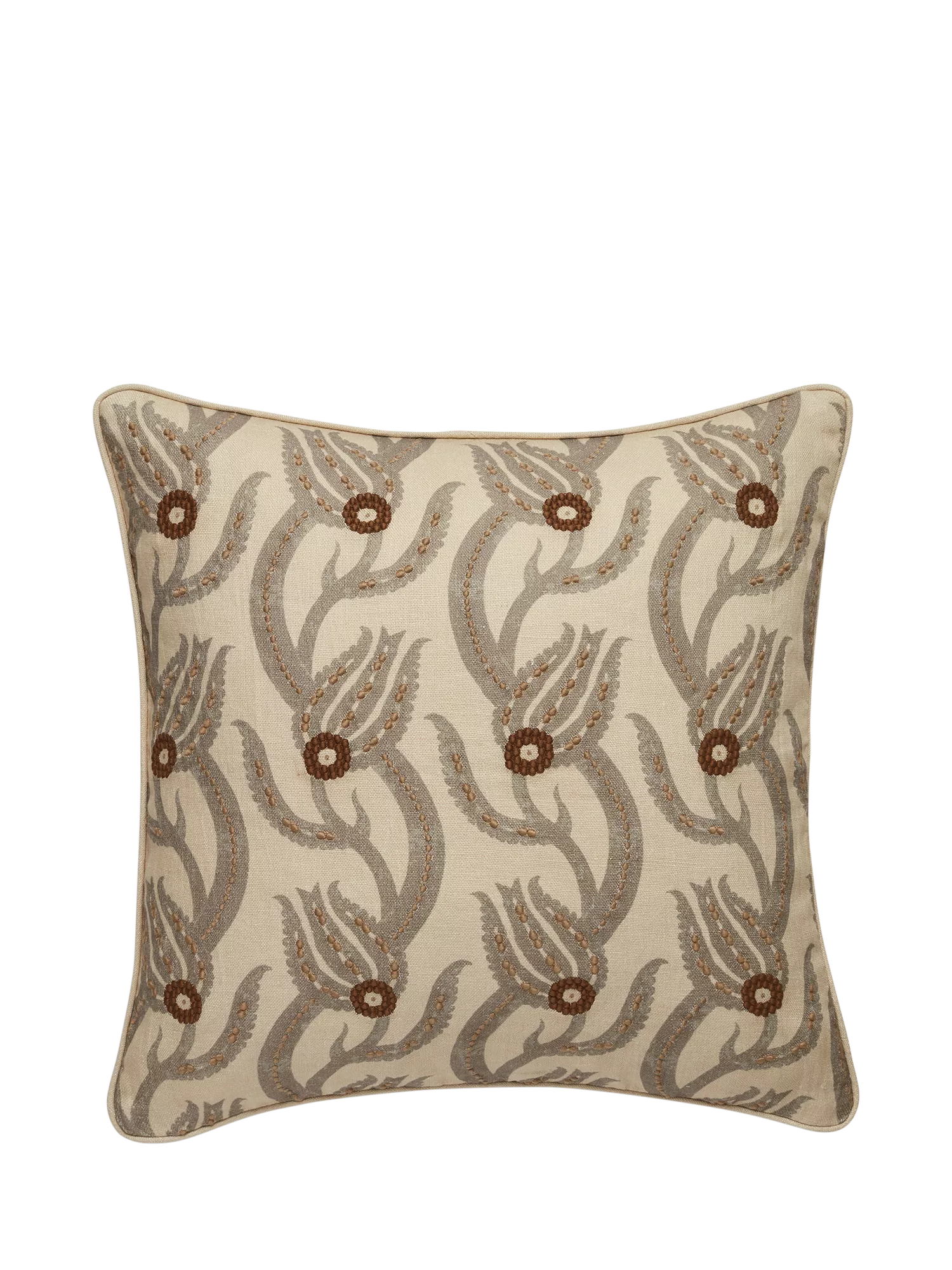 OKA Muhibbi Cushion, Pewter