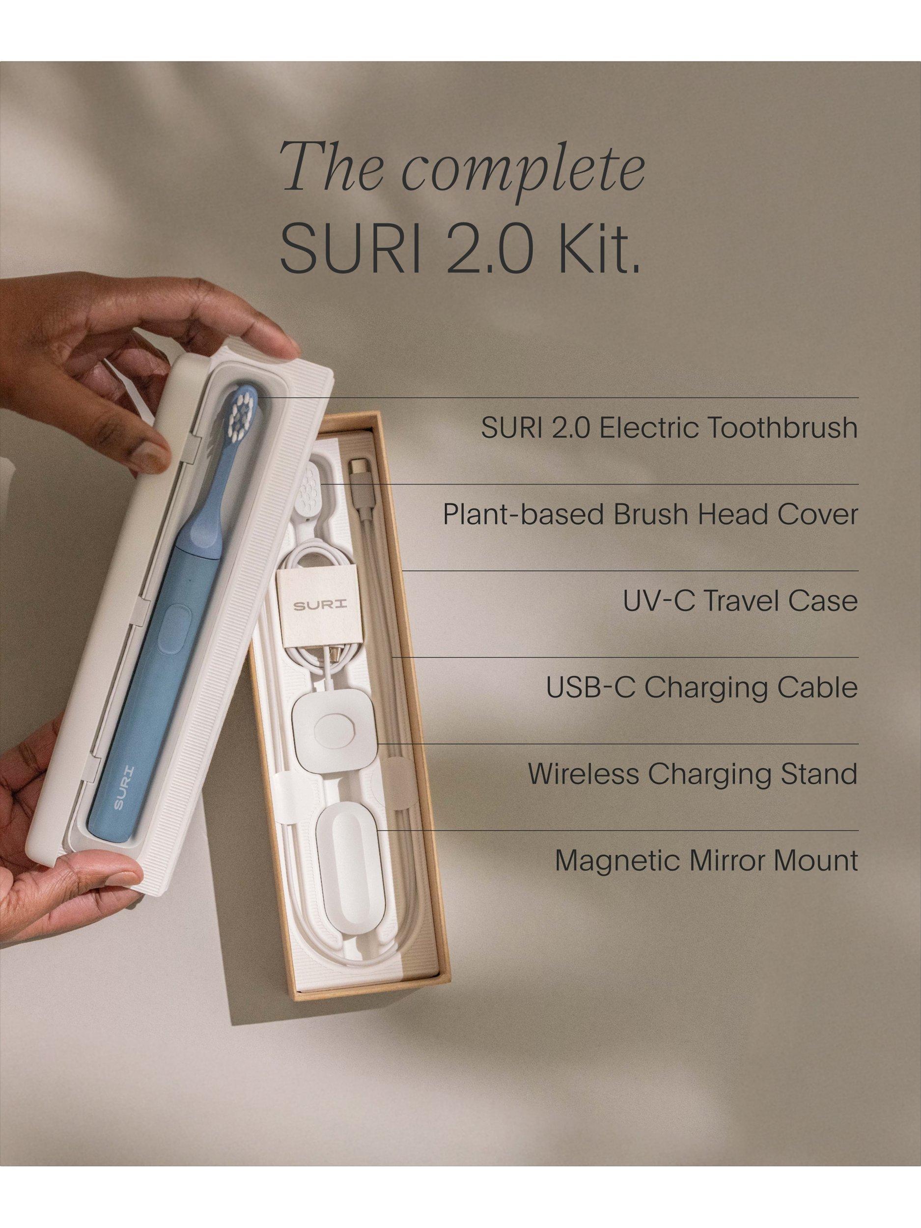SURI 2.0 electric toothbrush with plant-based head - British brand