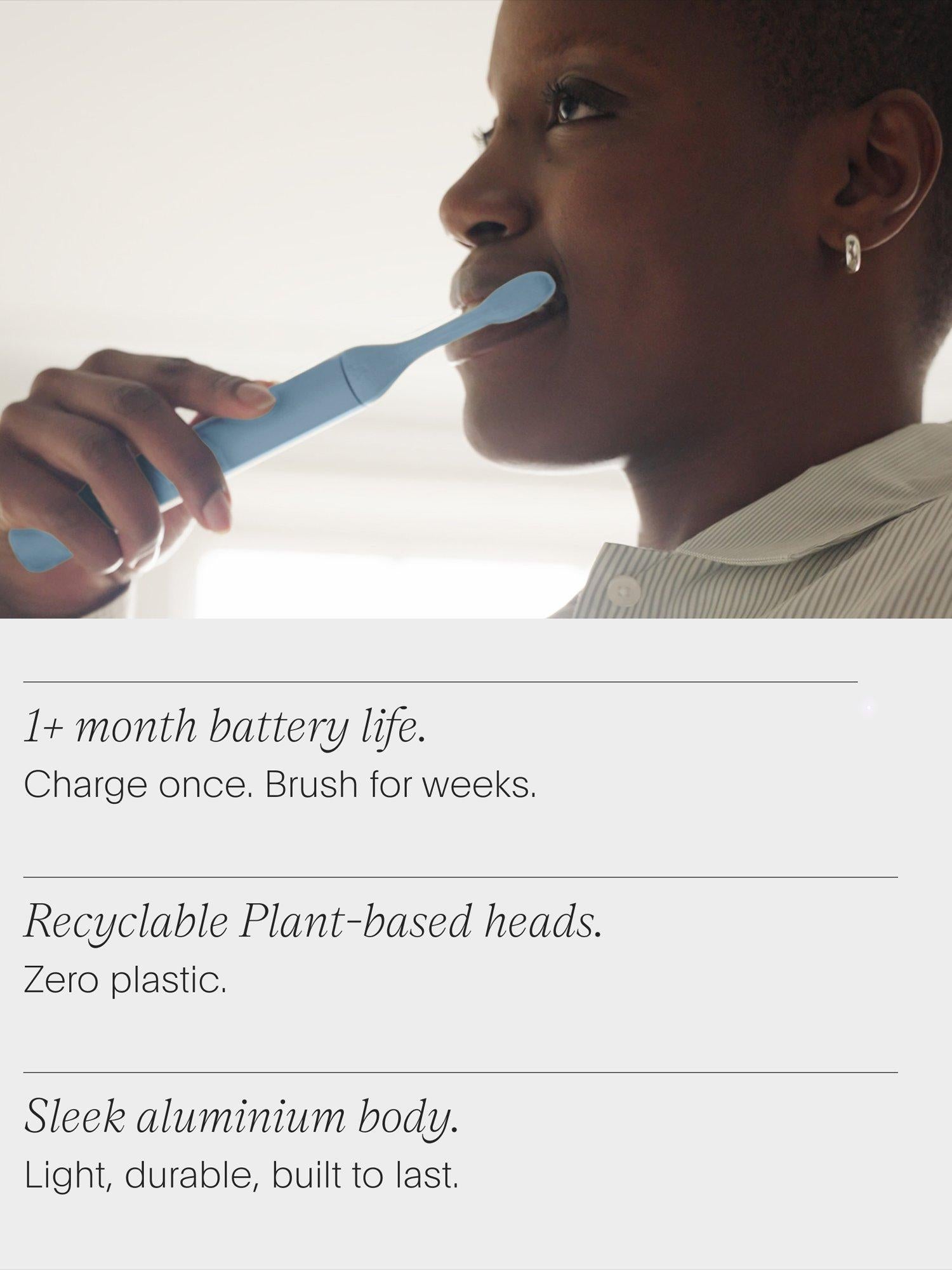 SURI 2.0 electric toothbrush with plant-based head - British brand