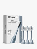 SURI toothbrush heads 3 pack, castor oil bristles (British brand)