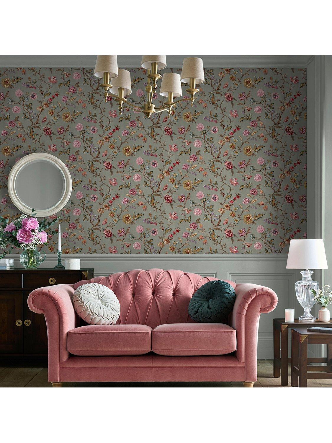 Laura Ashley Lingmell Trail wallpaper antique green (British brand)