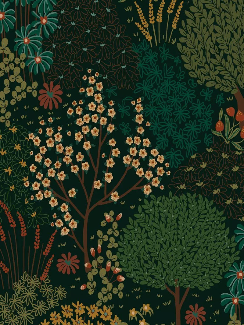 Graham & Brown Fable Forest wallpaper green 10m roll - British product