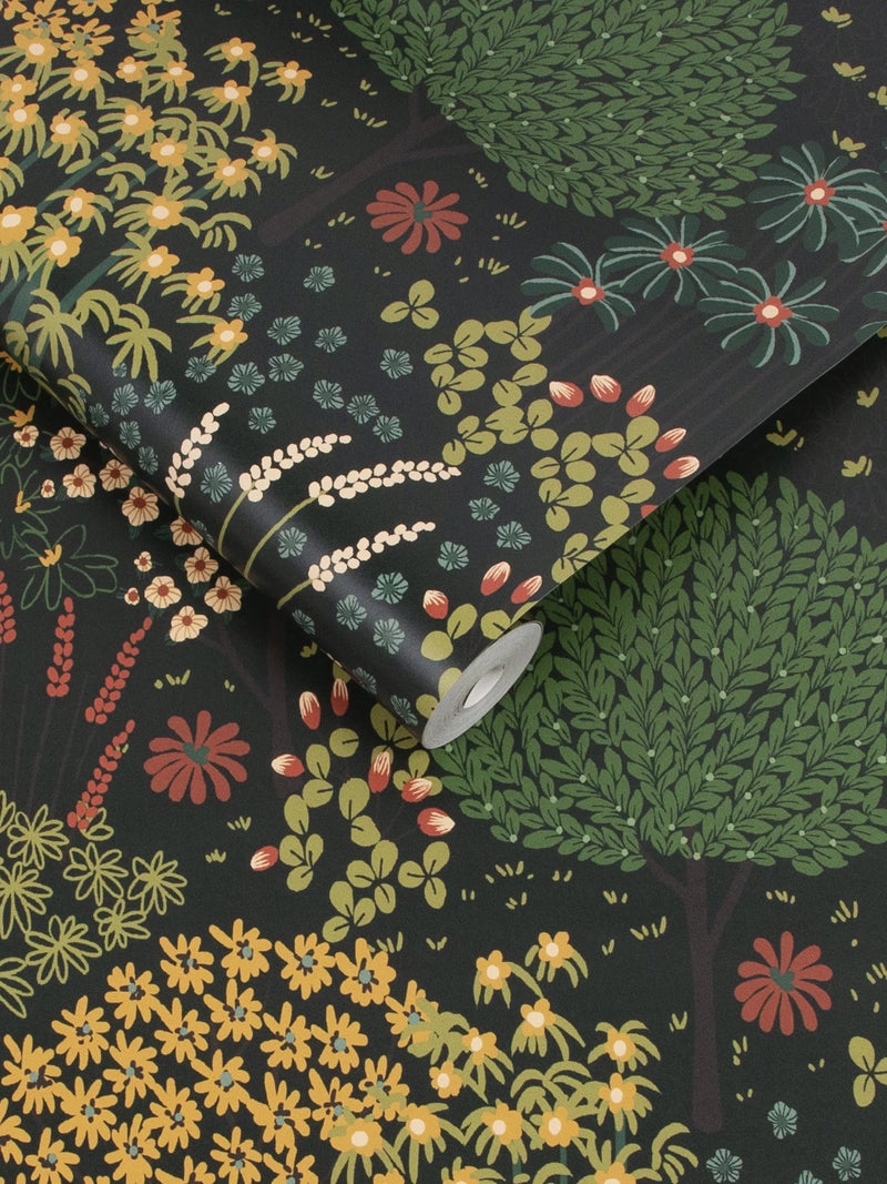Graham & Brown Fable Forest wallpaper green 10m roll - British product