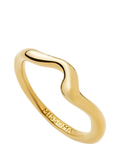 Missoma Molten Wave Gold Plated Vermeil Stacking Ring