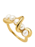 Missoma Molten Pearl Statement Ring Gold