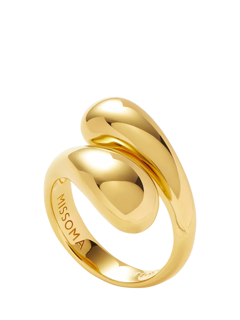 Missoma Sculptural Twist Ring, Gold