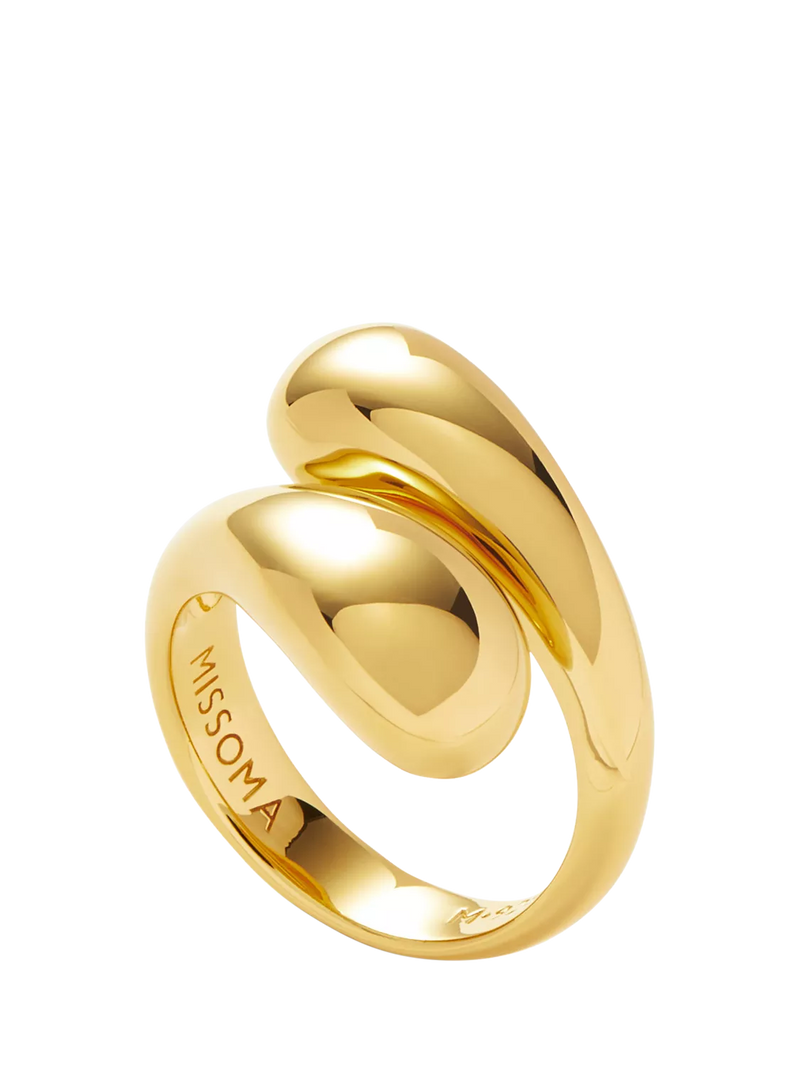 Missoma Sculptural Twist Ring, Gold