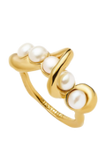 Missoma Molten Pearl Statement Ring Gold