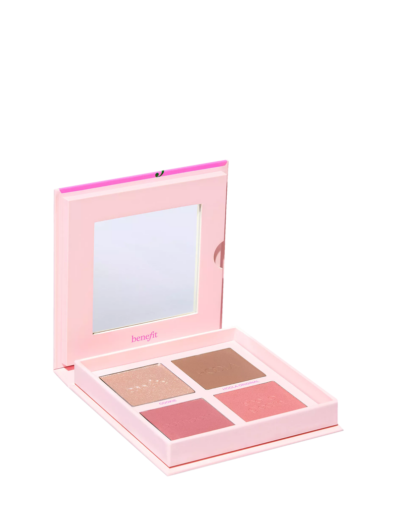 Benefit Cheek Buds palette with bronzer highlighter and blushes (British brand)