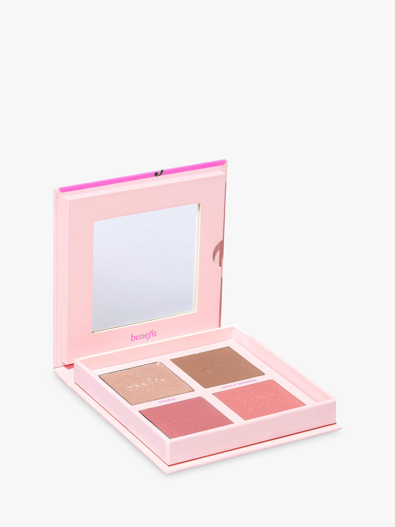 Benefit Cheek Buds palette with bronzer highlighter and blushes (British brand)