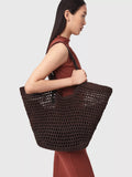 AllSaints Ara cotton knitted tote bag, imported from the UK