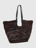 AllSaints Ara cotton knitted tote bag, imported from the UK