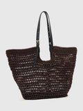 AllSaints Ara cotton knitted tote bag, imported from the UK