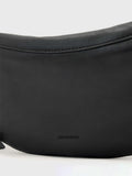 AllSaints Luna crossbody bag in black and silver (British brand)