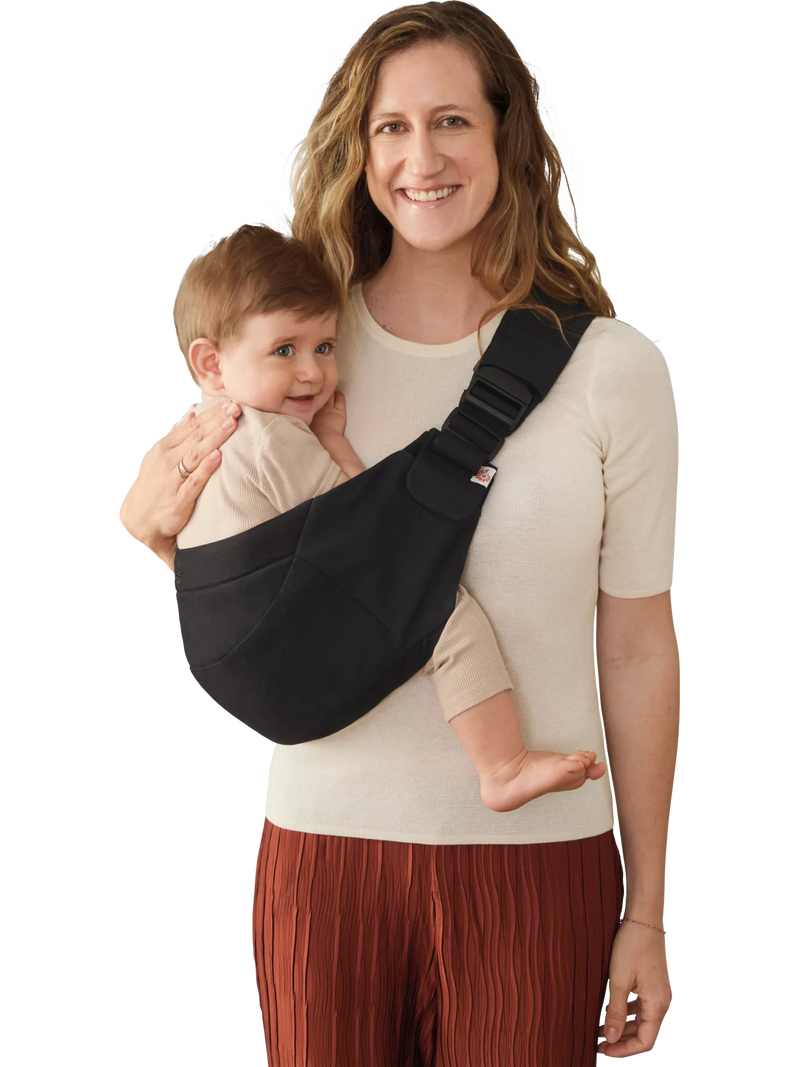 Ergobaby Upsie Sling Carrier Onyx Black, imported from the UK