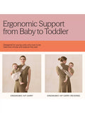 Ergobaby Upsie Sling Carrier Onyx Black, imported from the UK