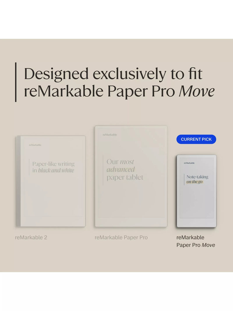 reMarkable Book Folio grey for Paper Pro Move (British brand)