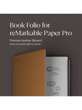 reMarkable leather book folio case brown for Paper Pro, UK version