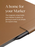 reMarkable leather book folio case brown for Paper Pro, UK version