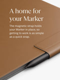 reMarkable leather book folio case brown for Paper Pro, UK version