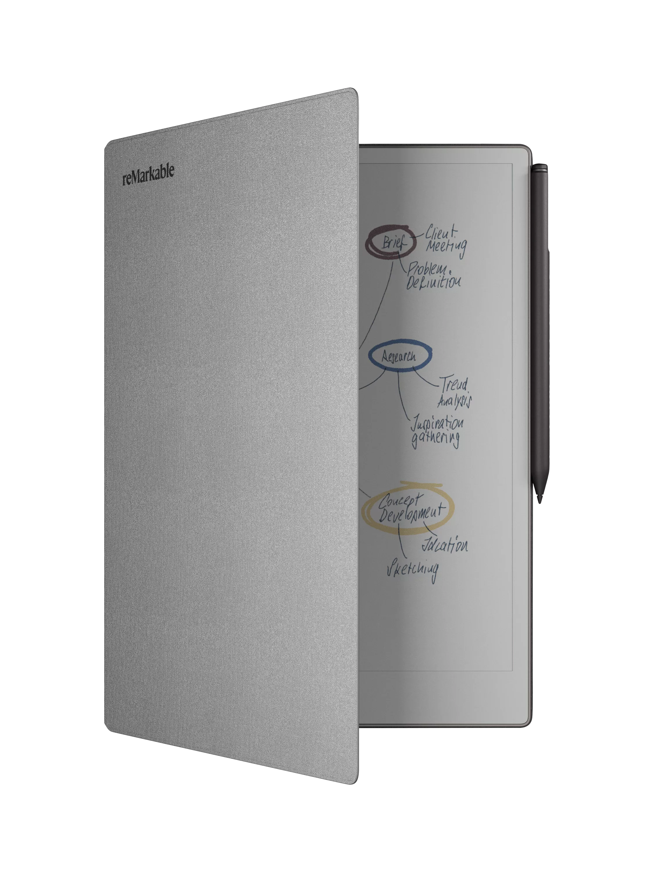 reMarkable grey Book Folio Case for Paper Pro - British product