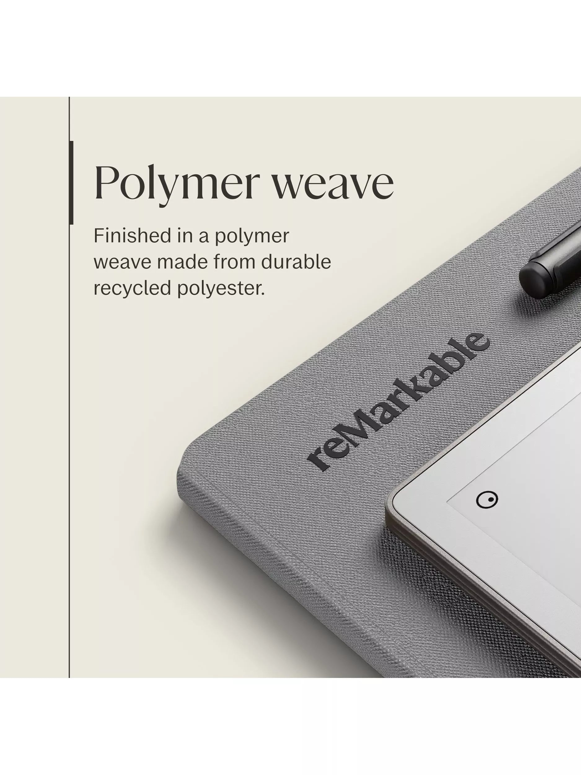 reMarkable grey Book Folio Case for Paper Pro - British product