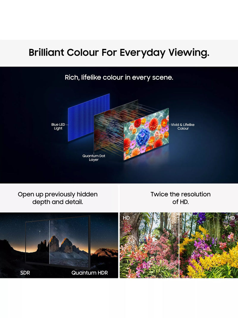 Samsung 32 inch QLED Full HD Smart TV Black, UK version