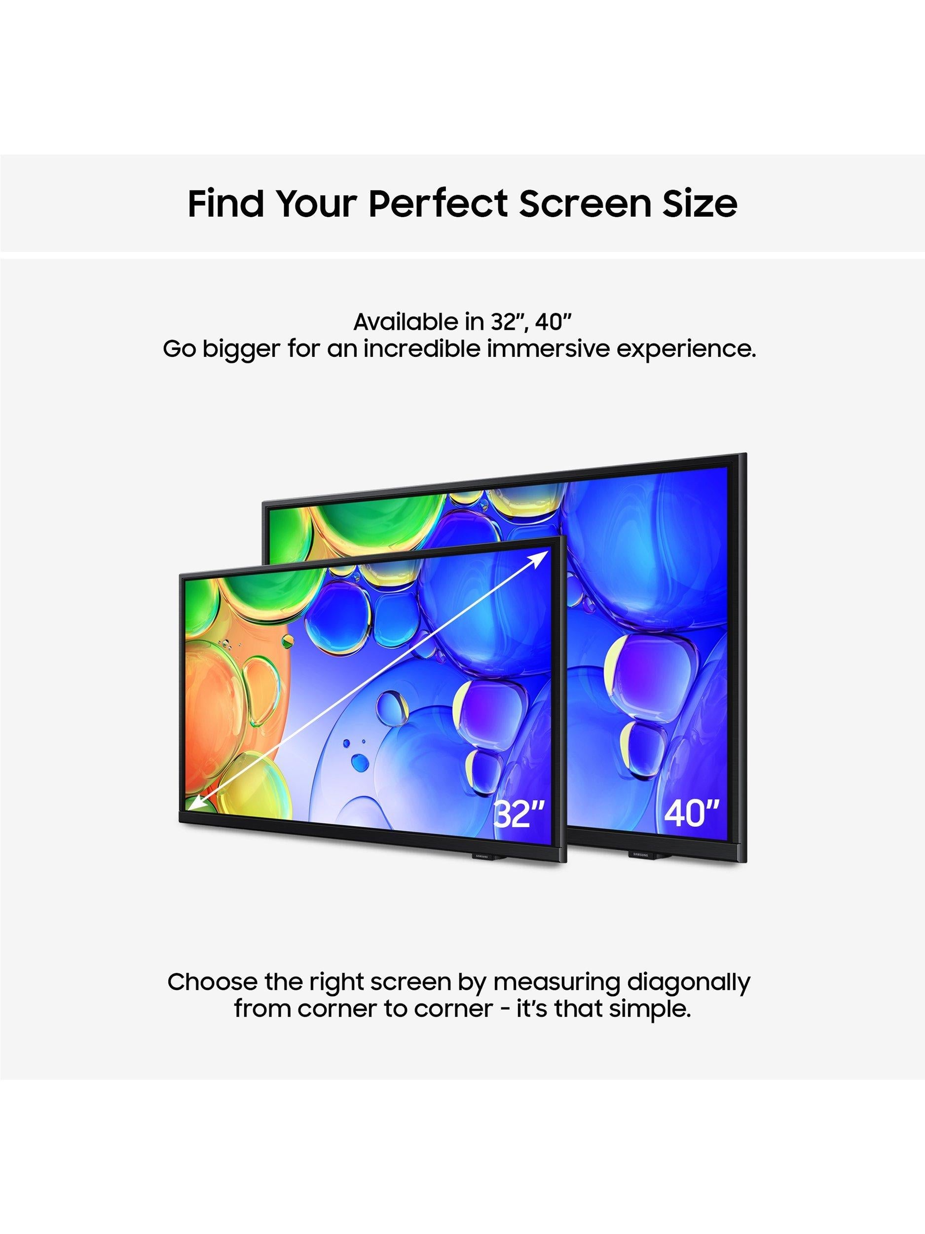 Samsung 32 inch QLED Full HD Smart TV Black, UK version