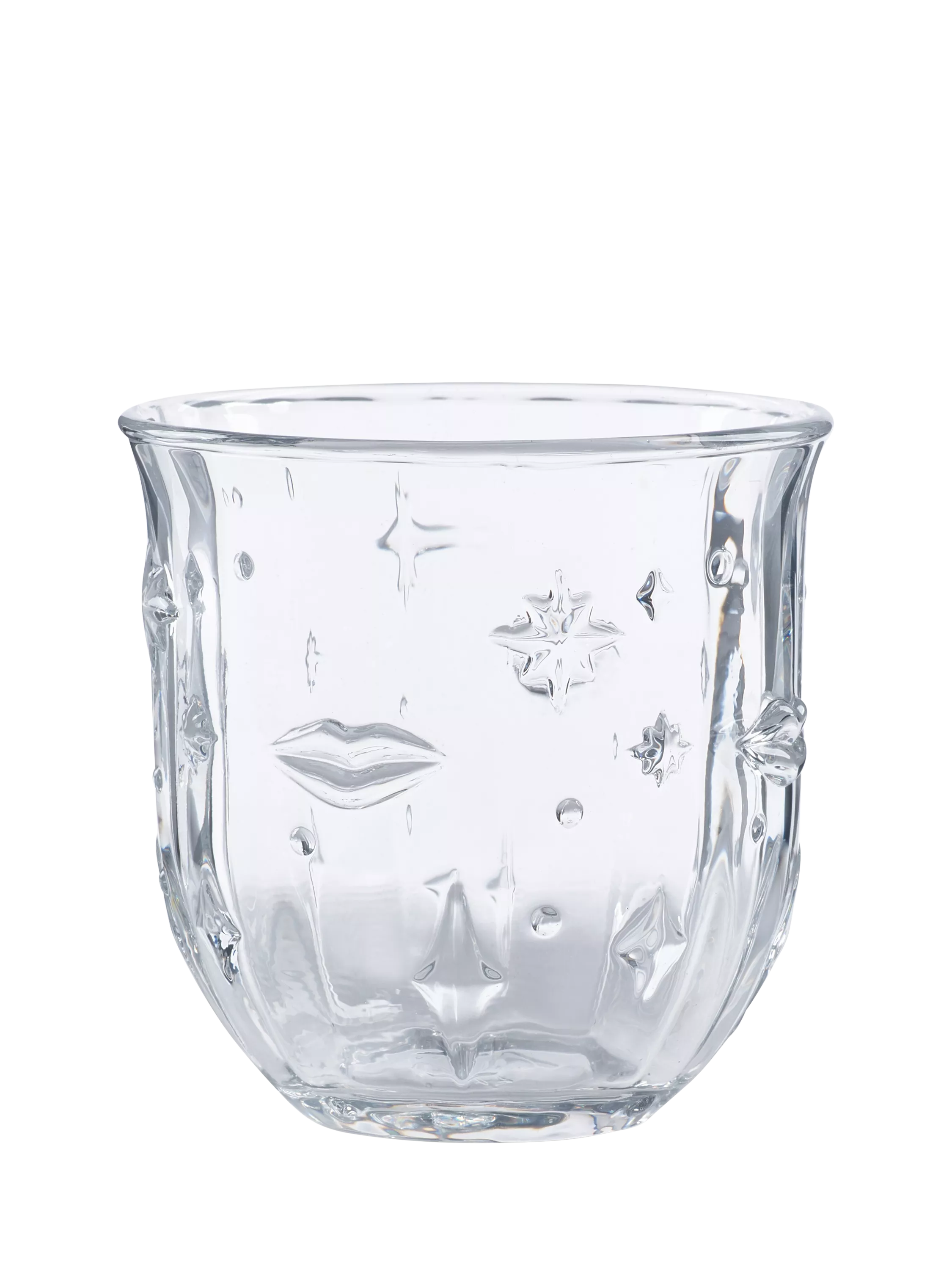 Eleanor Bowmer glass tumblers Lips & Stars set of 4 280ml - British product
